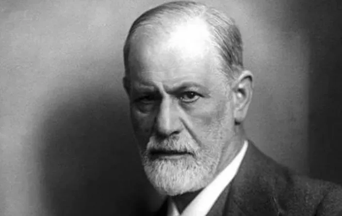 Ritratto in bianco e nero di Sigmund Freud