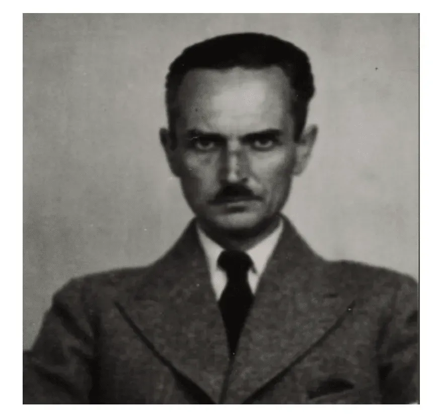 Ritratto in bianco e nero di Hugo Blaschke (1881- 1953)