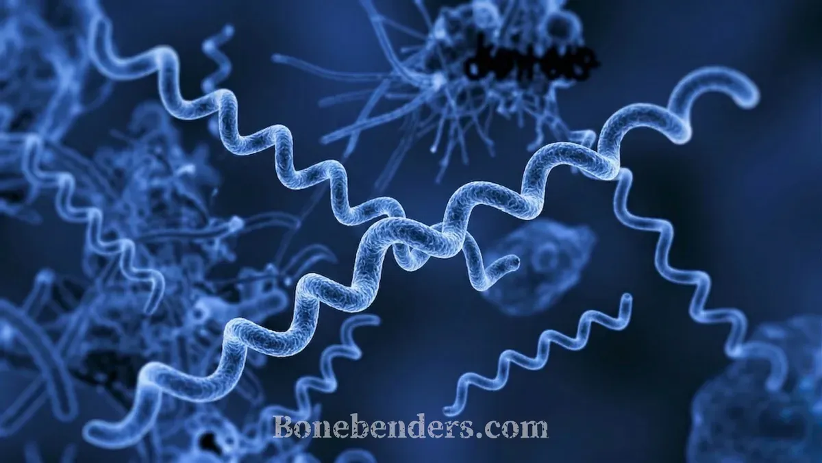 Treponema denticola, spirocheta del complesso rosso di Socransky, con flagelli periplasmatici visibili