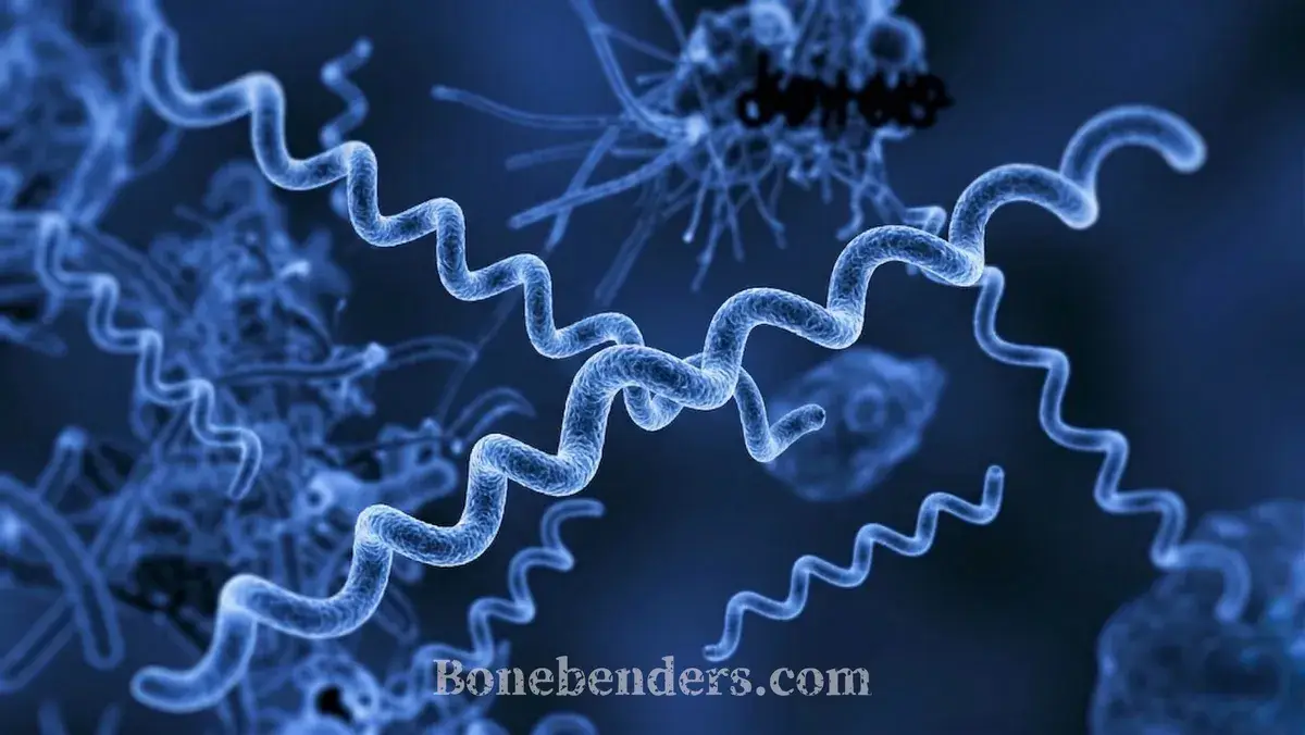 Treponema denticola, spirocheta del complesso rosso di Socransky, con flagelli periplasmatici visibili