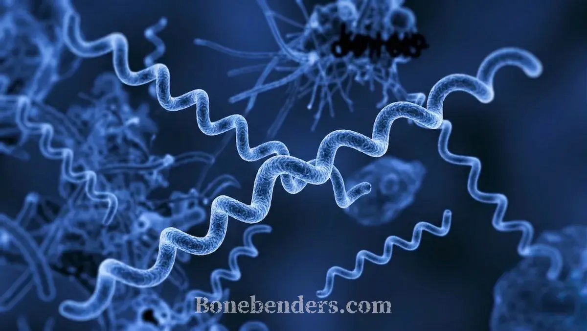 Treponema denticola, spirocheta del complesso rosso di Socransky, con flagelli periplasmatici visibili